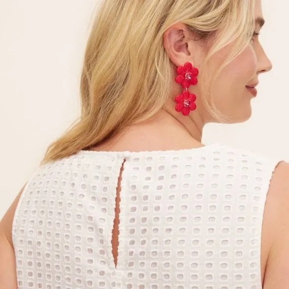 ♠️ Kate Spade Red Floral Earrings - Picture 5 of 5